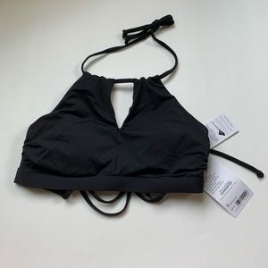 NWT Athleta High Neck Keyhole Bikini Top